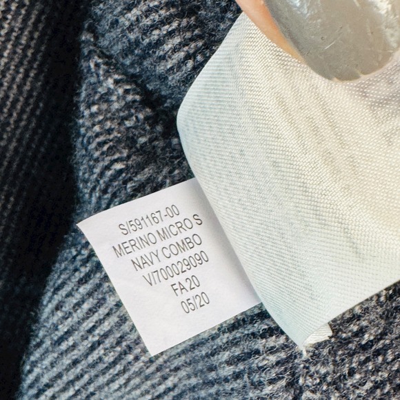 Banana‎ Republic Italian Merino Wool Sweater Navy Heather Medium - Picture 5 of 8